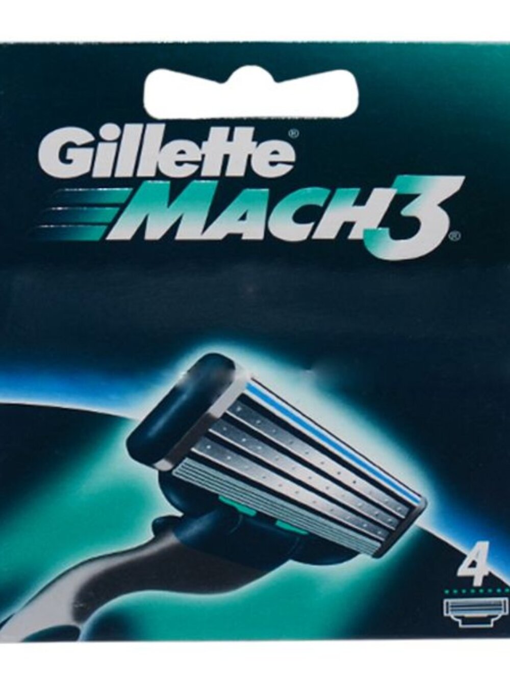 gillette mach3 20 blade total lot 5 pack of 4 blade new sealed